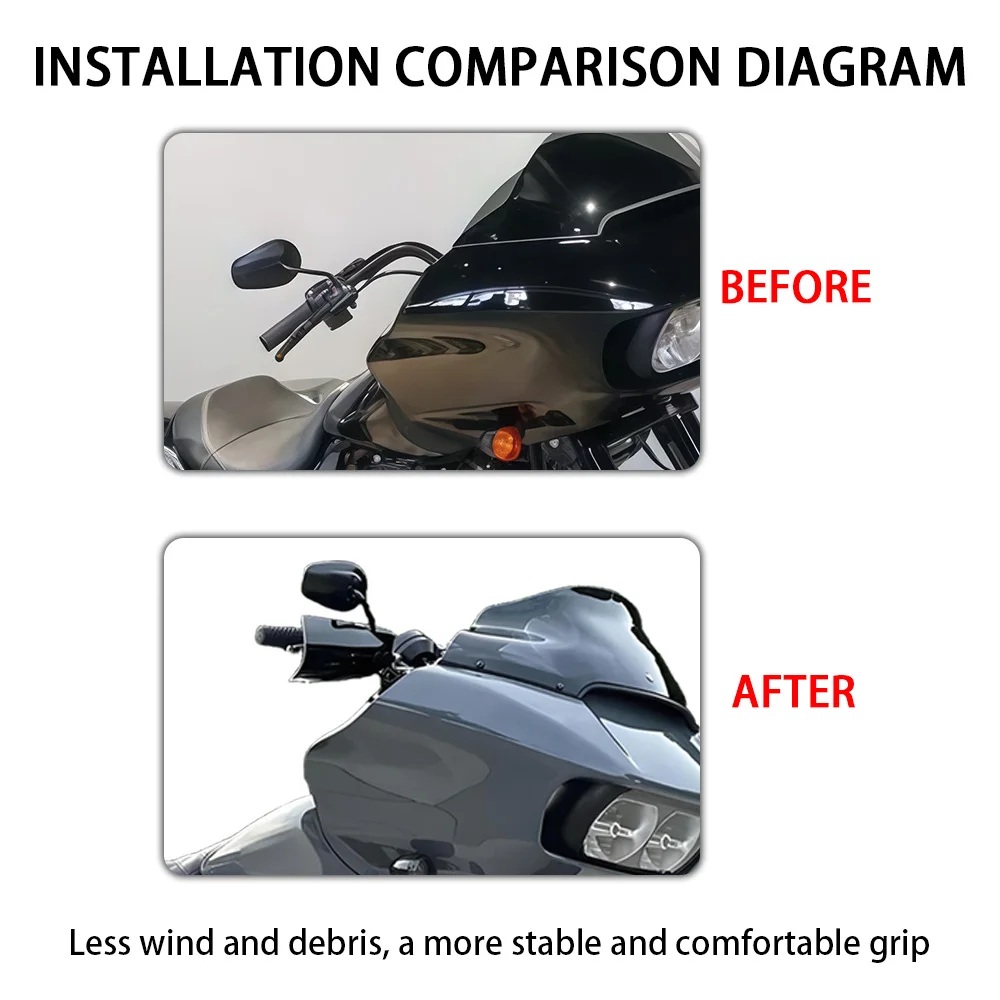 

Motorcycle Hand Guard Handguard Protection Wind Deflector Covers Fit For Harley Touring CVO 2023 2024 2025