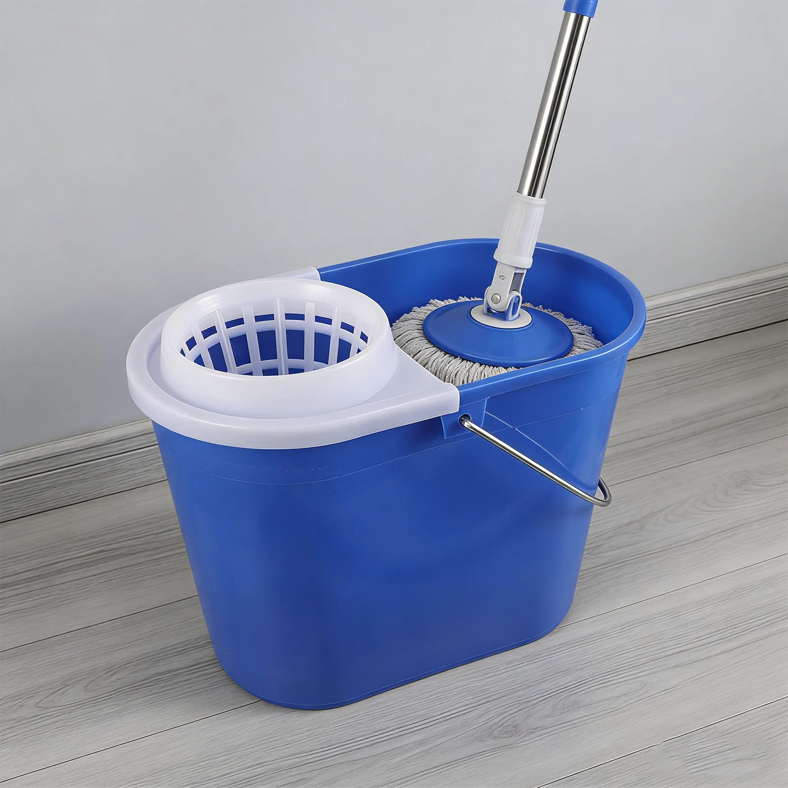 

Smart Design Mop Bucket with Integrated Squeeze Mechanism Non Slip Base and Compact Footprint Ideal for Small Apartments
