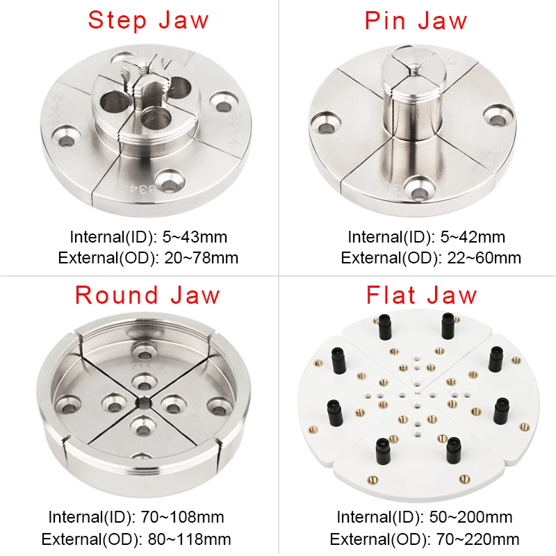 Wood Lathe Chuck Set (5PCS jaws)  4\