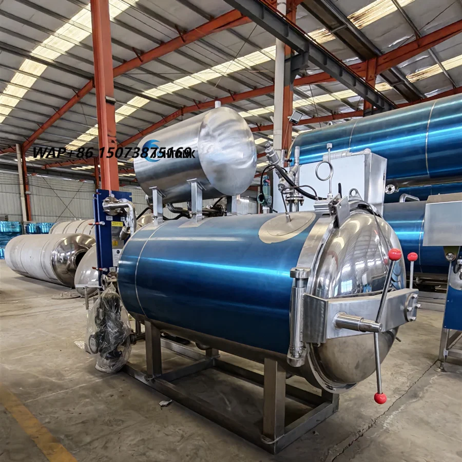 New Pet Food Retort Machine Canned Tuna Processing Line Automatic Sterilization Autoclave Food Sterilizer Energy Saving