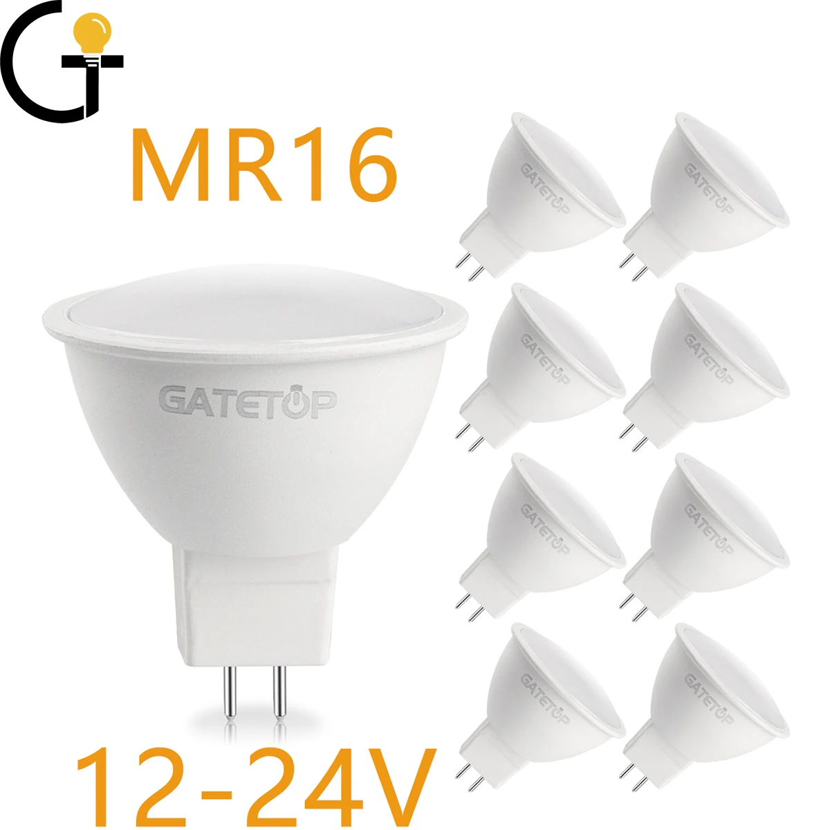 4-20PCS LED low-voltage spotlight AC/DC 12V-24V 38/120 Degrees GU 5.3 3W-7W 3000K 4000K 6000K for House Room Study Living Room