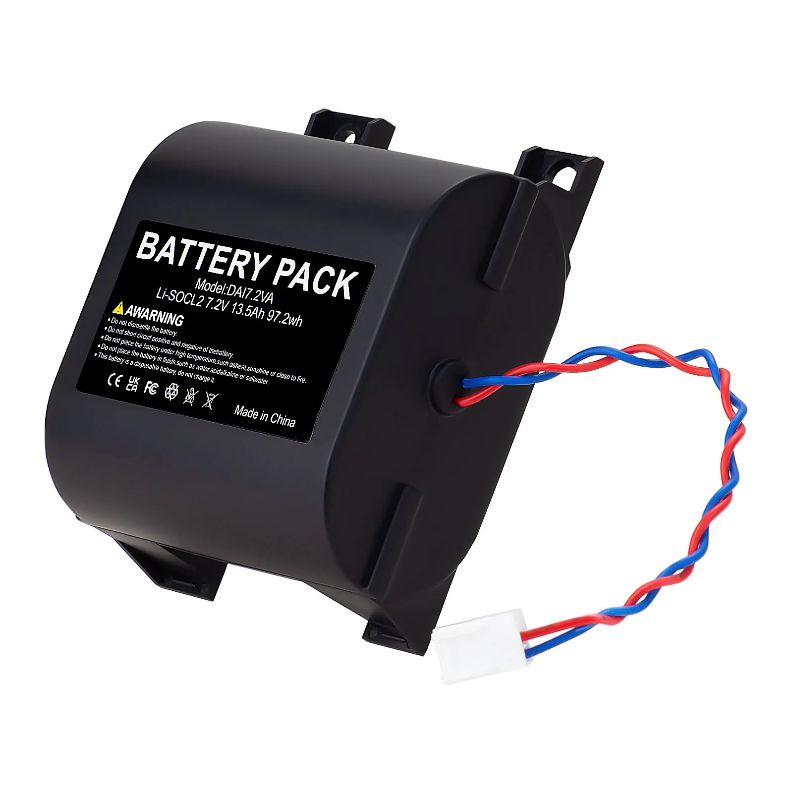 Adatto peritzakem Hager logisty – 7,2 V 13,5 ah Li – socl2 allarme batteria bat02، متوافق مع Batli02