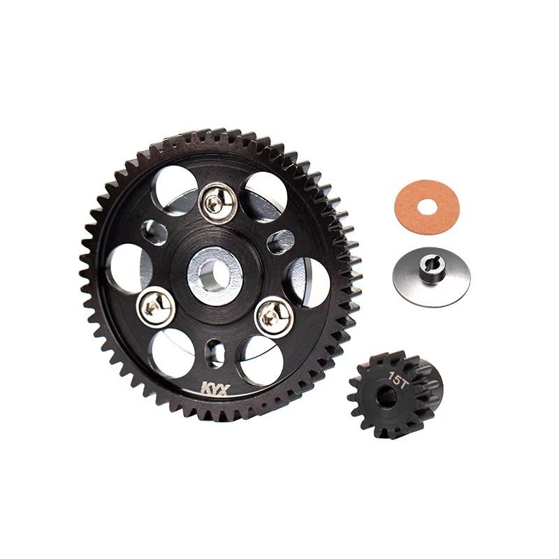 High-performance Reinforced Steel Gear Box Transmission Gear 15T / 56T For 1/10 Axial SCX10 Wraith