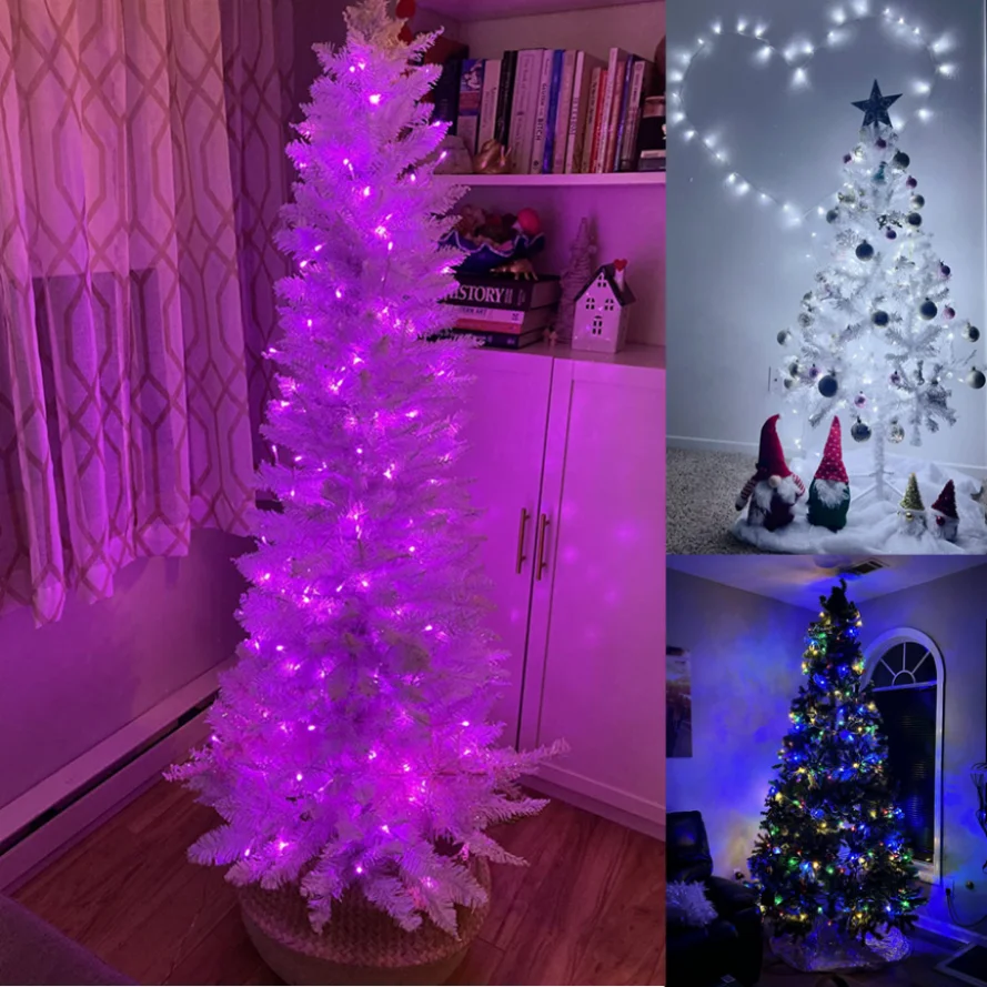 Rnntuu Weihnachts lichter 10m-100m dekorative LED-Lichterkette 220v 8 Modi Girlanden lichter für Hochzeits feier Weihnachts lichter