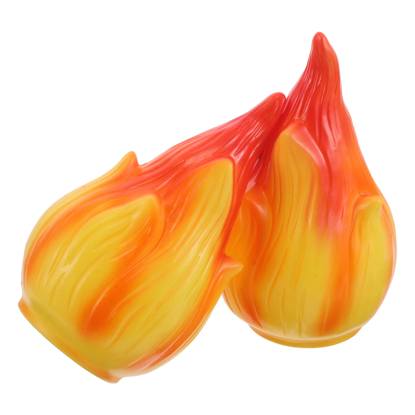 

2pcs Flame Lamp Shade Plastic Replacement Top For Outdoor Garden Solar Lanterns Weatherproof Lightweight Easy Install Flame