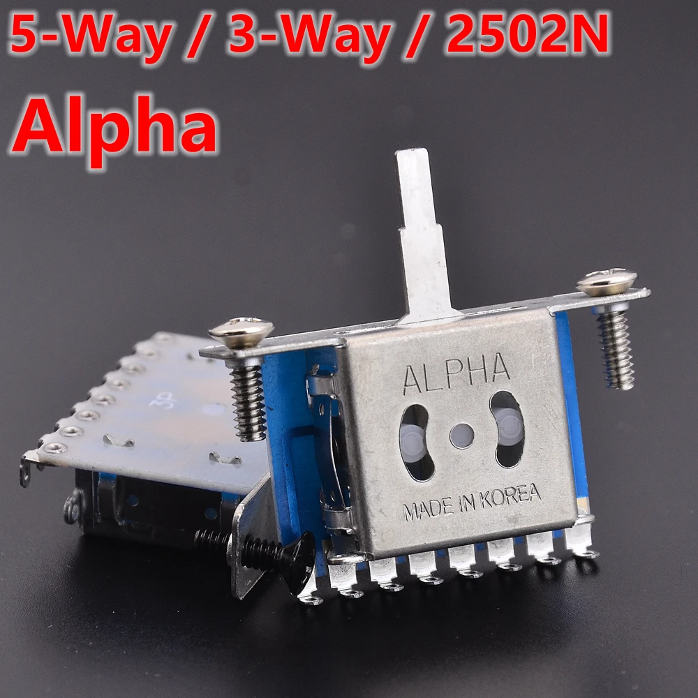 Alpha – interrupteur de sélection KR pour guitare électrique, 5 voies/3 voies/2502N, original