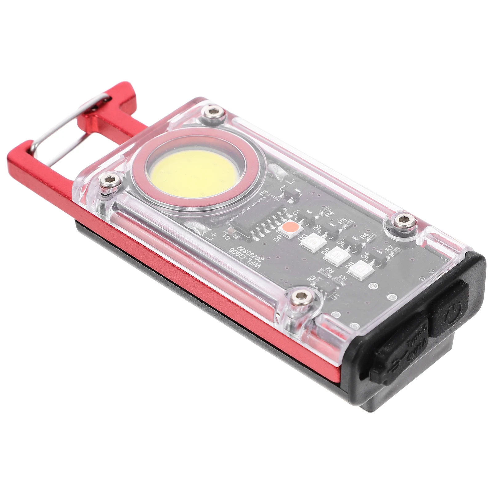 

Mini Keychain Light Type C Rechargeable Red COB Work Flashlight Small Compact Outdoor Camping Car Repair Multifunctional