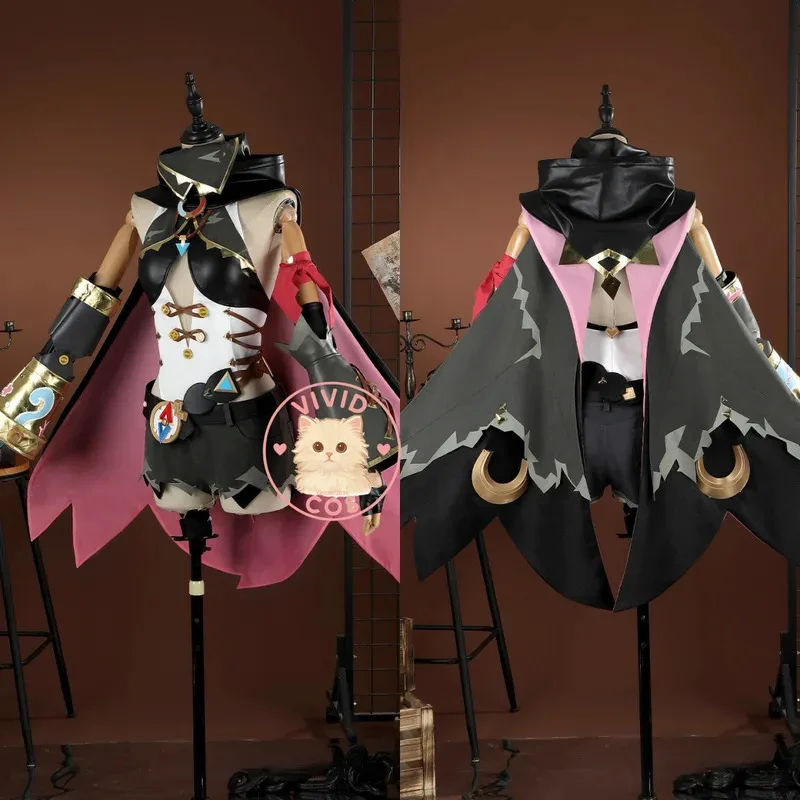 

Genshin Impact Cosplay Costume Anime Jahoda RPG Sexy Dress Outfit with Hat for Women Comic A;2,C'4,H.