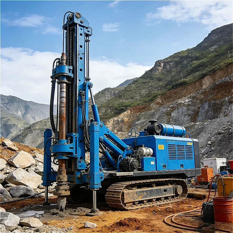 Drilling Rig Full Hydraulic Power Head Crawler Mounted Exploration Drill Underground Mining and Water Well Drilling Customized
