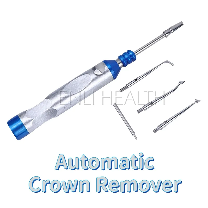 

Dental Automatic Crown Remover Adjustable Stainless Steel Crown Remover Three Working Tips with Multiple Gears Dental Tool