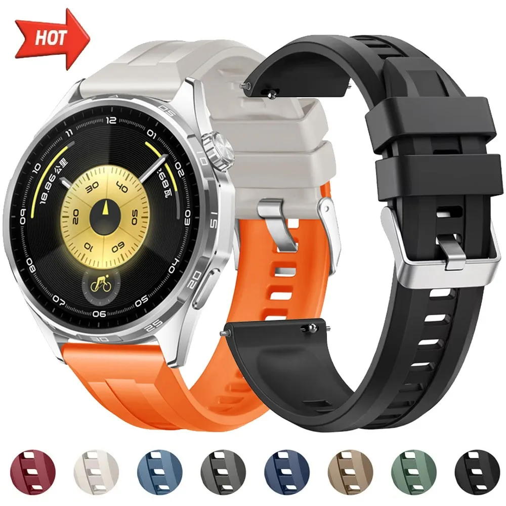 22 mm offizielles Silikonarmband für Huawei Watch 5-4-3/GT6-5-4 Pro 46 mm Sportarmband für Huawei Watch Ultimate 2 Zubehör