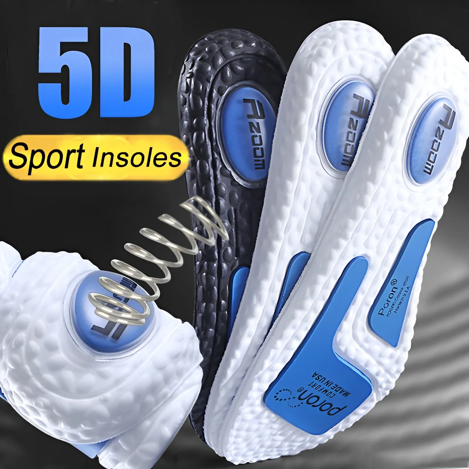 EVA Insoles for Shoes Sole Shock Absorption Deodorant Breathable Cushion Running Insoles for Feet Man Women Orthopedic Insoles