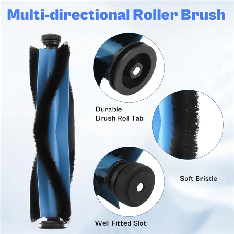 B59B-For Eufy X10 Pro Omni Vacuum Cleaner Accessories Roller Side Brush Filter Mop Pad Dust Bag Ultra Durable Accessories