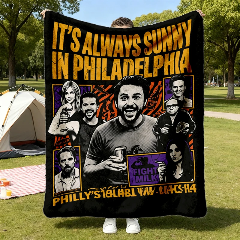 It's Always Sunny in Philadelphia Flannel Throw Sitcom TV Show Flannel Blanket