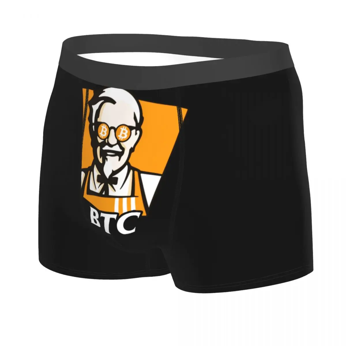 Custom That Bitcoins Is Lit So Hot Boxer Shorts For Men 3D Print BTC Crypto Coins Underwear Panties Briefs Soft Underpants