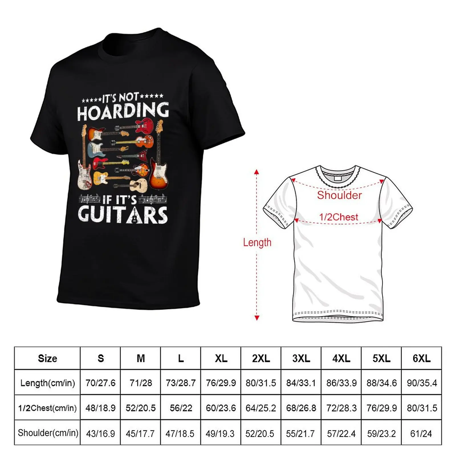 It’s Not Hoarding If It’s Guitars Funny Guitarist Xmas 2021 T-Shirt basketball graphic tees cute tops funny t shirts for men