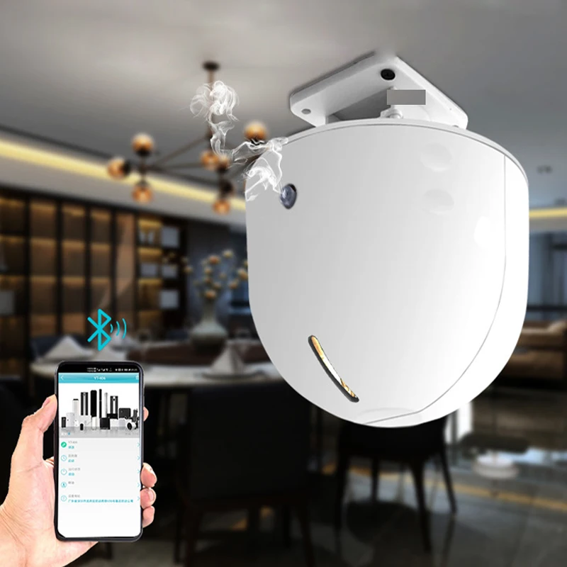 อัจฉริยะเพดานเครื่องพ่นอโรมาบลูทูธ App Aroma กลิ่นเครื่อง500m ³ กลิ่นหอม Diffuser Essential ก้านปักน้ำมันหอมระเหย300Ml