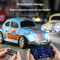 1:64 Mini Small Rc Car Wireless Mini Beetle Alloy Toy Car Mobile Phone Remote Control Retro Remote Control Car Model