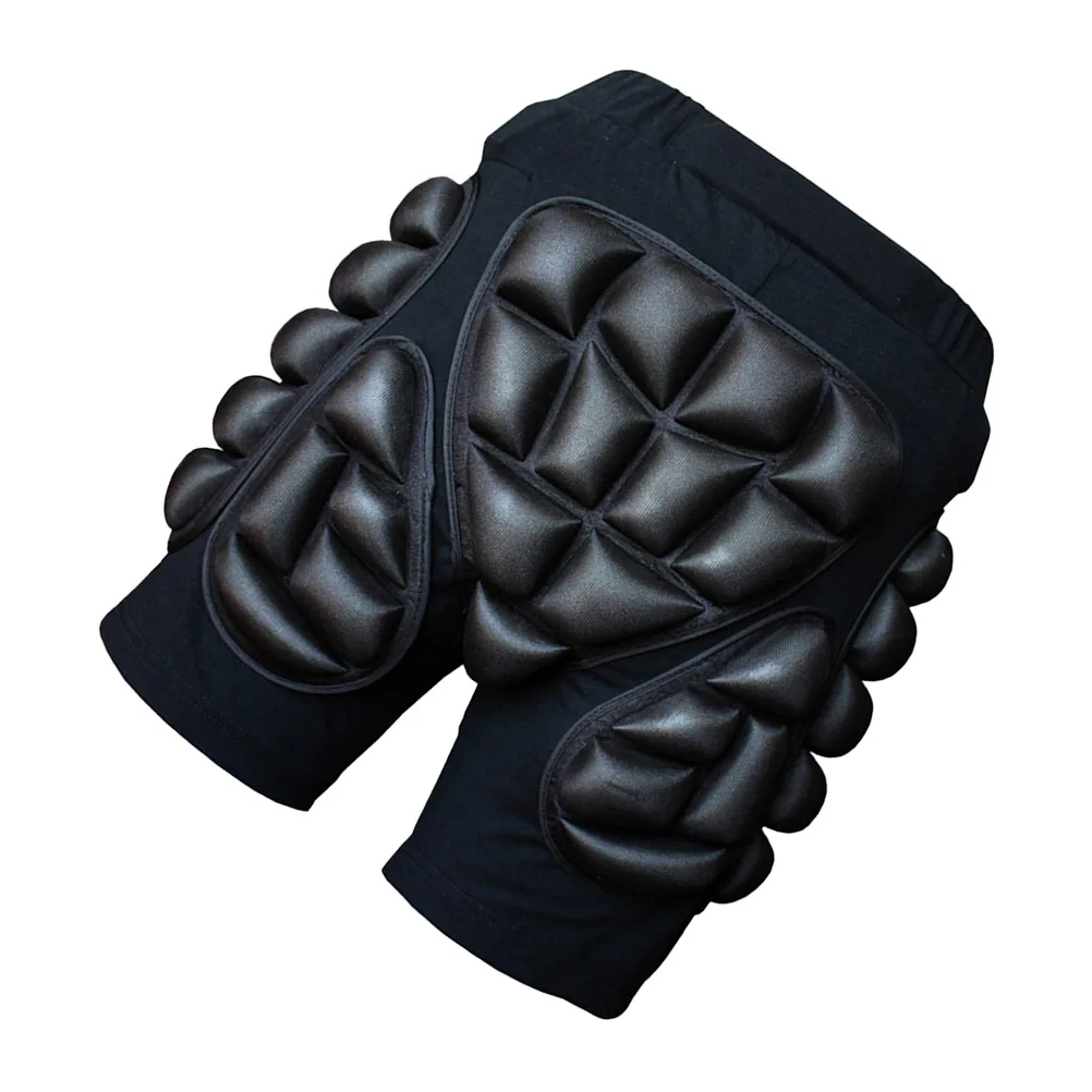 

Thickening 2.5cm Black Hockey Pants Roller Skating Hip Pad Ice Skating Snowboarding Safety Sports Pants for Adults Kids Size S