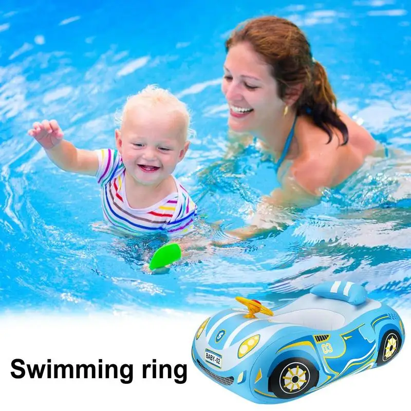 

Floats For Kids Car Shape Swimming Floaties Outdoor Games Inflatable Ride-On Water Toys For Kids Ages 3 Pool Toy For Lake Beach