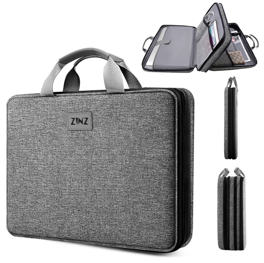 15-16 Inch Business Laptop Computer Bag Large Capacity Shock-Proof Briefcase Storage for Business Travel
