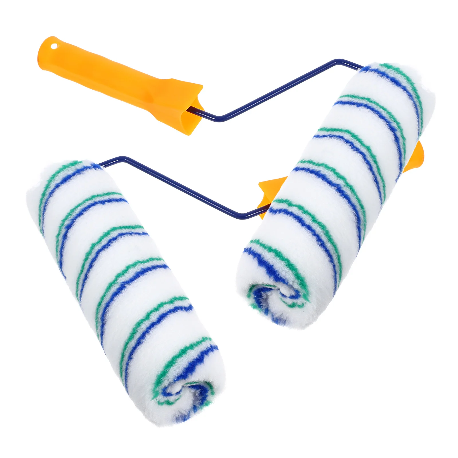 

2Pcs Durable Roller Brush Mini Painting Tools Corner Repair Tool for Home Office Wall Paint Brush Interior Decor Gifts