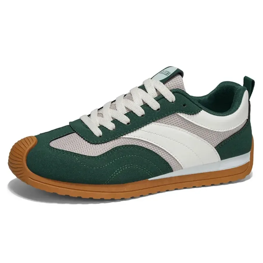 

Men's Vintage German Training Sneakers - Low-Top Colorblock with/PVC Sole and Anti-Slip Outsole Suitable for Casual Outdoor Com