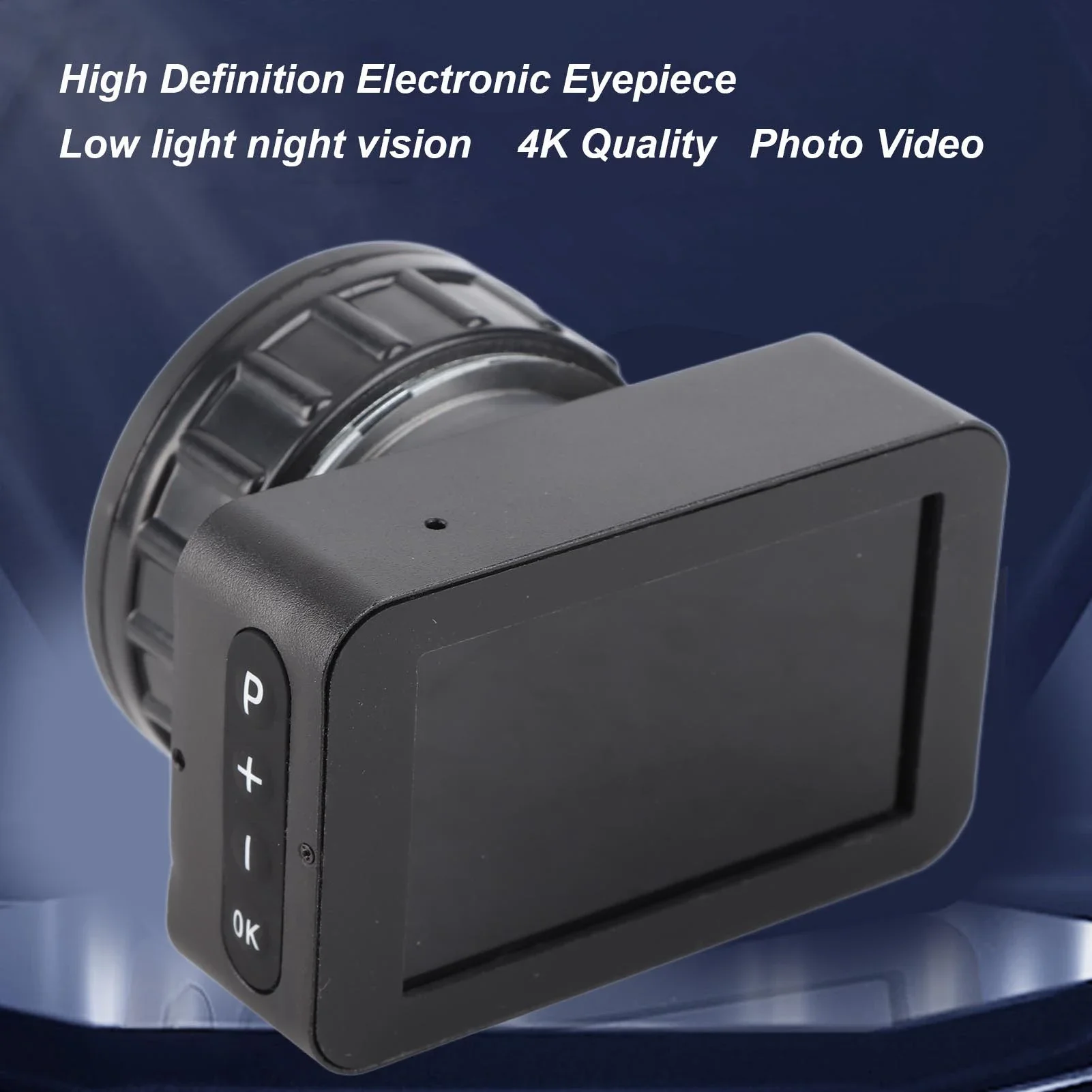 

Telescope Electronic Eyepiece 4K Electronic Eyepiece Color Display Screen for Bird Watching for 22mm‑46mm Optical Telescopes