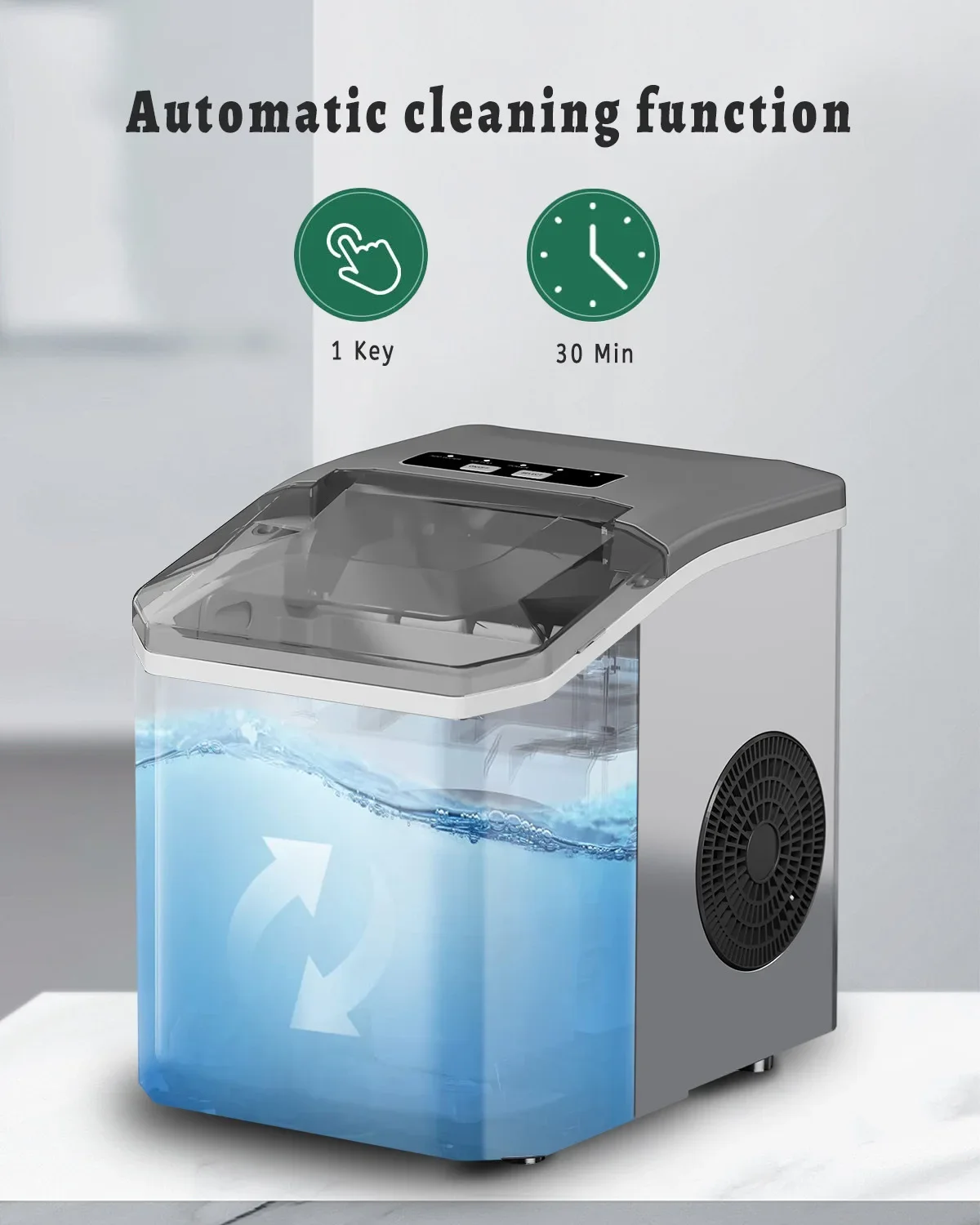 Cross-border Ice Maker Commercial Hot Selling 7KG Home Small Dormitory Students Intelligent Mini Automatic Low Power Ice Machine