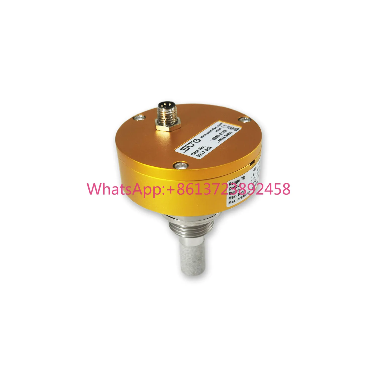 Suto S217 Condensation-Resistant Dew Point Sensor for Refrigerated and Desiccant Dryers