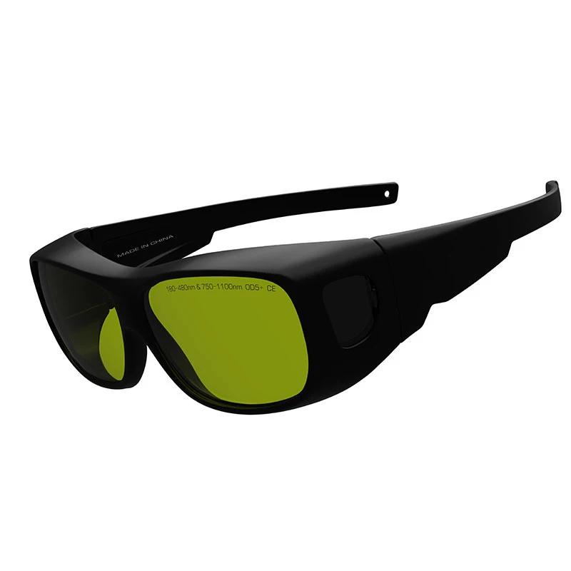 Nd: YAG 1064nm OD5 infrared laser protective glasses green lens 808nm freezing point hair removal work safety goggles