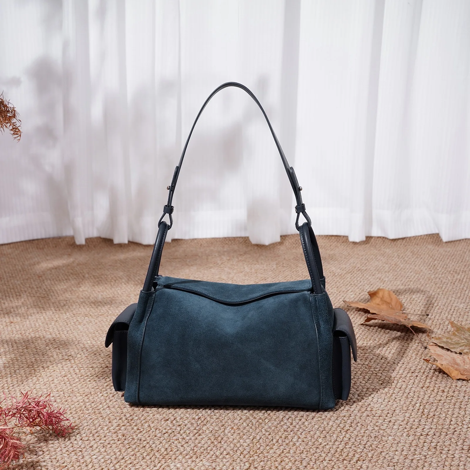 NIKI BAGS Autumn-Winter New luxury Classic Shoulder Bag cowhide suede High-end Formal Crossbody Bag Korean-style Formal Handbag