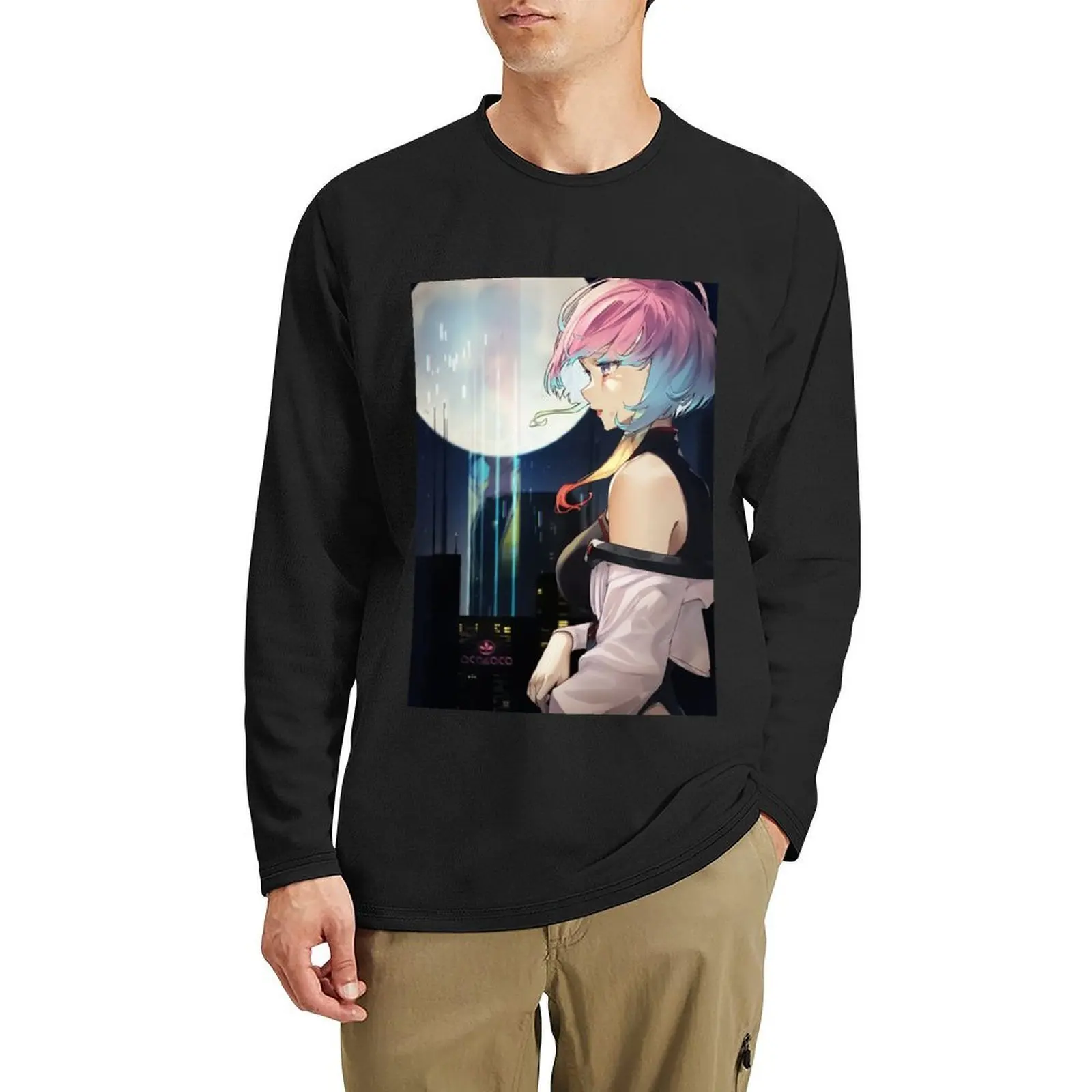 

Lucy Cyberpunk Edgerunners, Cyberpunk Edgerunners Lucy , Lucy Long T-Shirt anime plain t shirts men