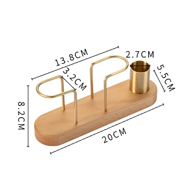 Holz Seidenpapier halter Metall Zahnstocher halter Servietten halter Geschirr Taschentuch Box Lagerung Desktop Organizer Geschirr liefern – Detail 1
