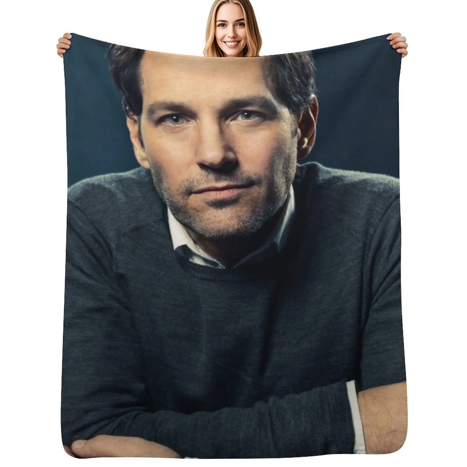 

Paul Rudd Throw Blanket Cute Decoratives Soft Plaid sofa bed Blankets