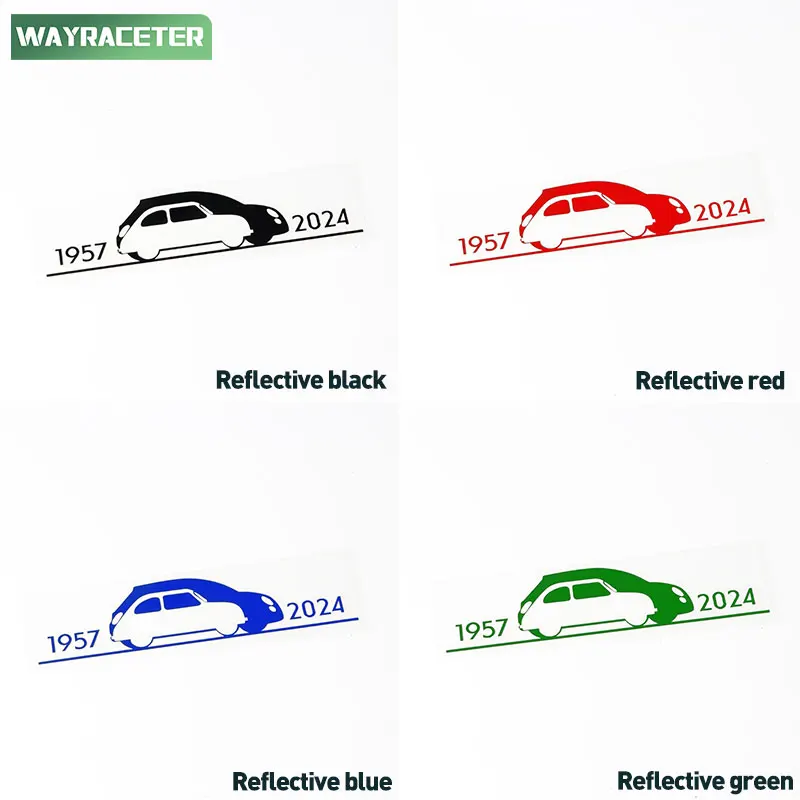 Reflective Since 1957 Collezione Graphic Decal Window Sticker For Fiat 500 Abarth 595 695 500c 2024 500e 500L 500X Accessories