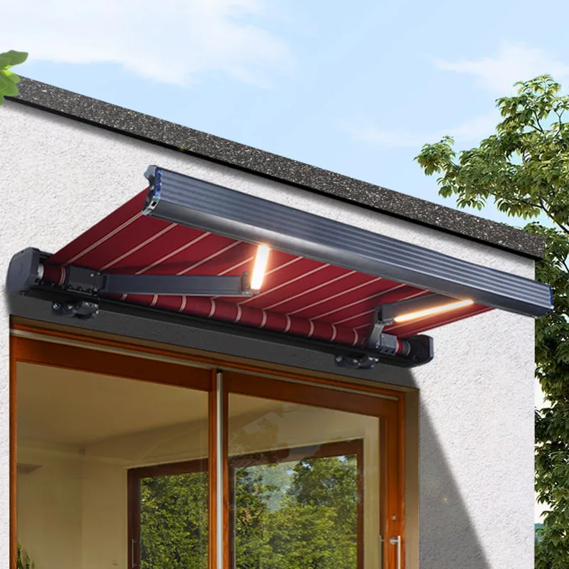 Wholesale only Motorized Full Awning Sun Shades Outdoor Retractable Awning Garden Buildings sun shed water proof sun proof