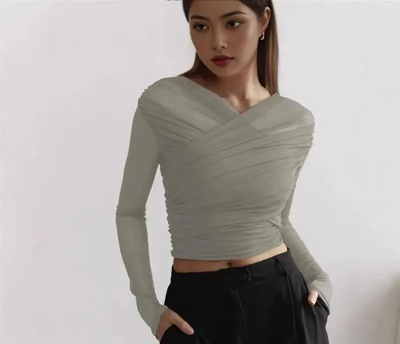 

Женский топ, сексуальная цветная блузка, весна, лето, осень