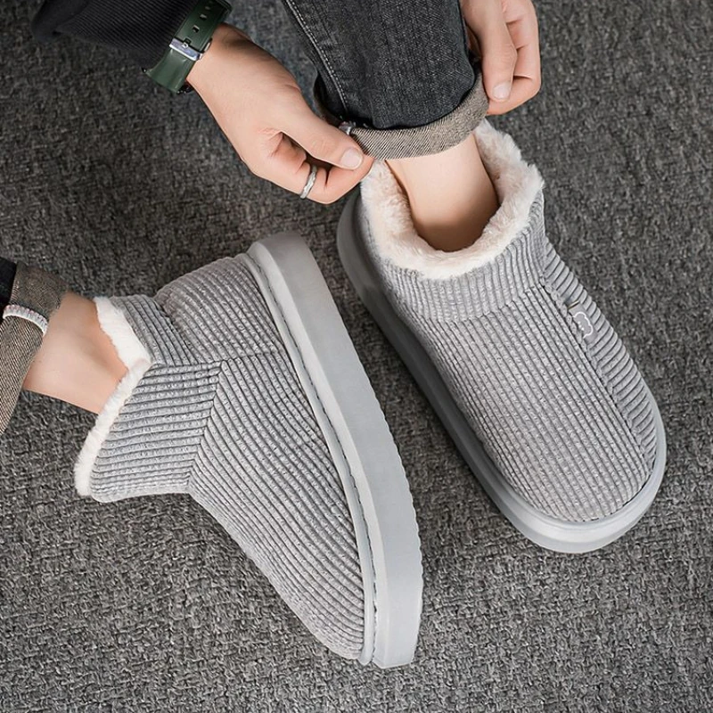 

​2025 Winter New Indoor Fluffy Fleece Lined Thermal Shoes Warm Cotton Shoes for Outdoor Comfortable Home Footwear​