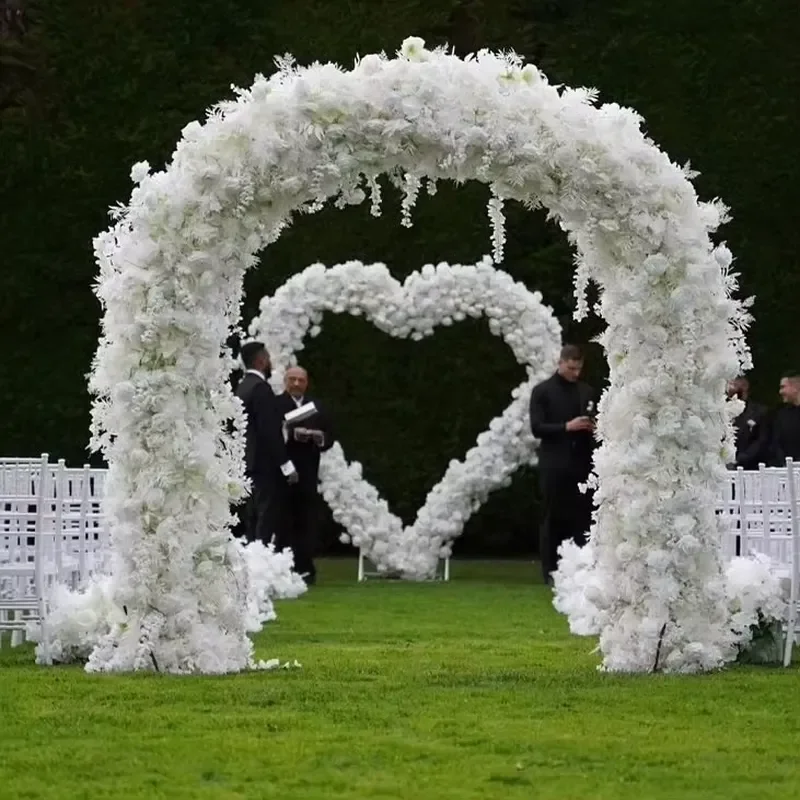 for White Wedding Flower Arch  Flower Background Wedding Event Decoration Wholesale