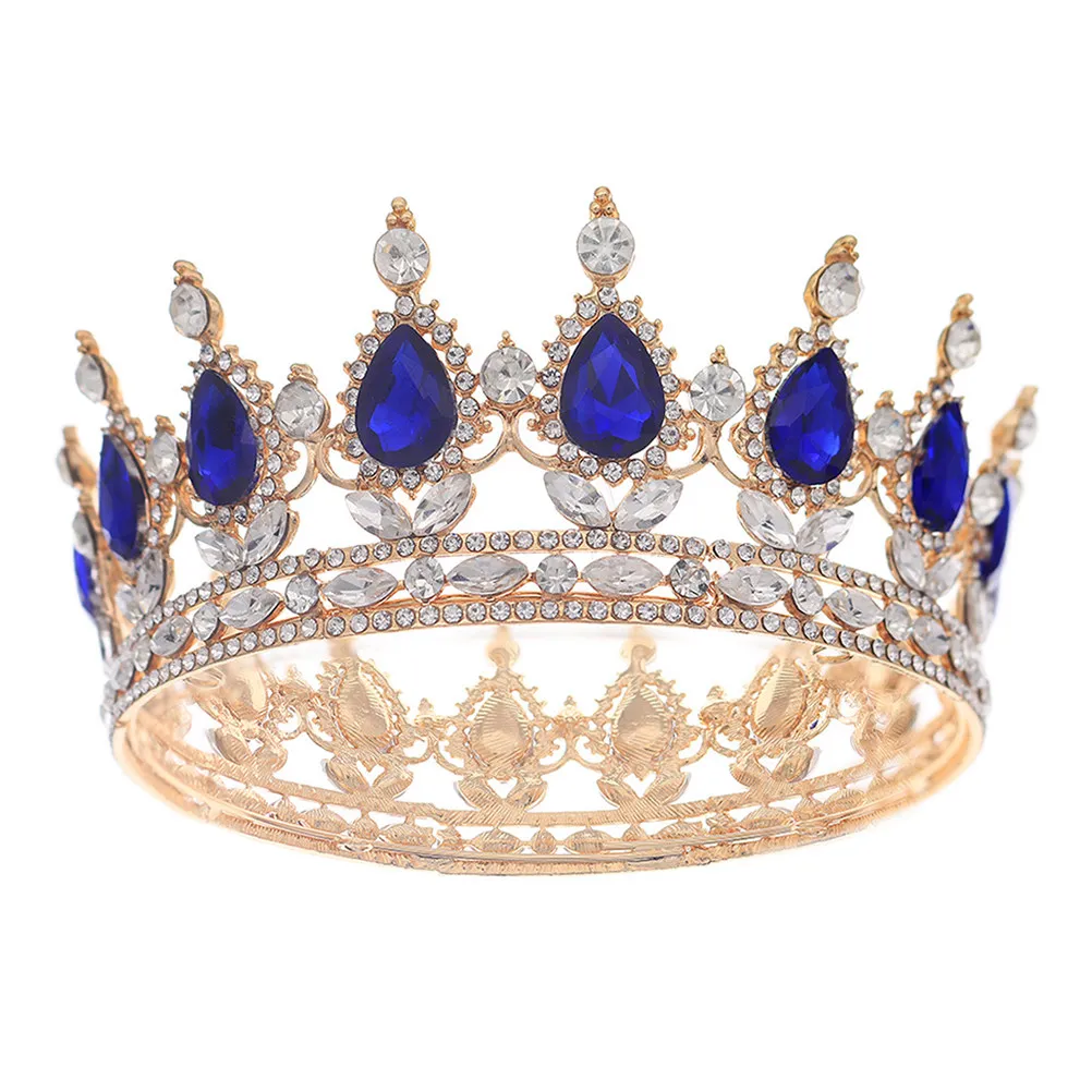 

Rhinestone Bridal Tiara Crown for Women Vintage Elegant Crystal Hair Accessory Wedding Prom Birthday Party Ceremony Headdress
