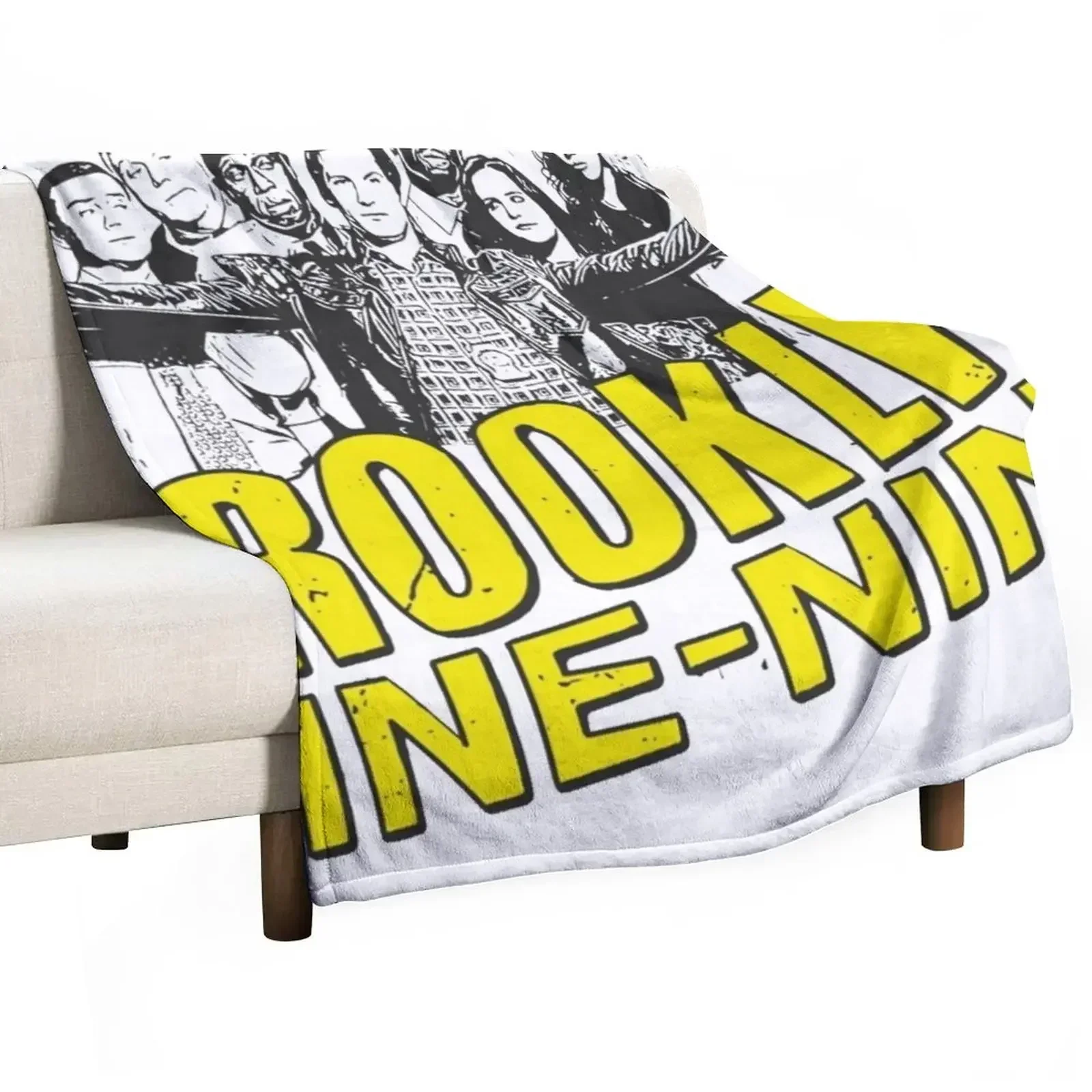 Brooklyn 99 crew logo Throw Blanket Blankets Sofas Of Decoration valentine gift ideas Decorative Sofas Blankets