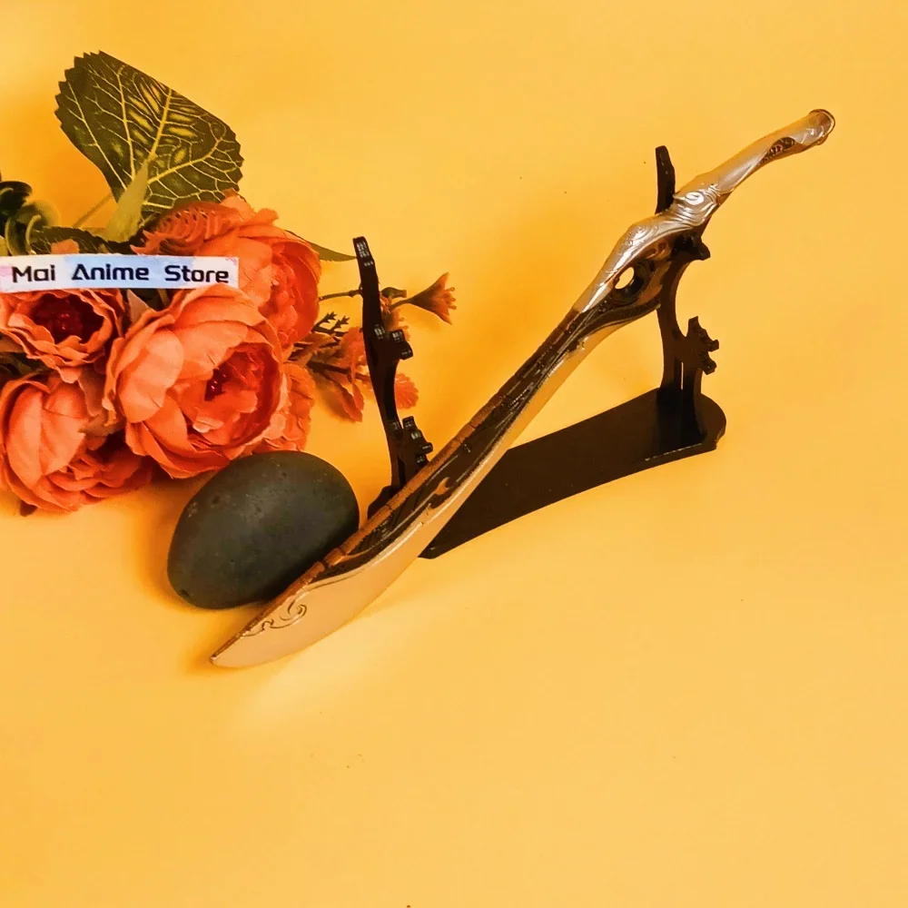 Espada de Anime Katana de tres reinos de Metal de 8,6 pulgadas, espada de Damasco antigua, tamaño Real, sabre samurái Original japonés, juguete para regalo