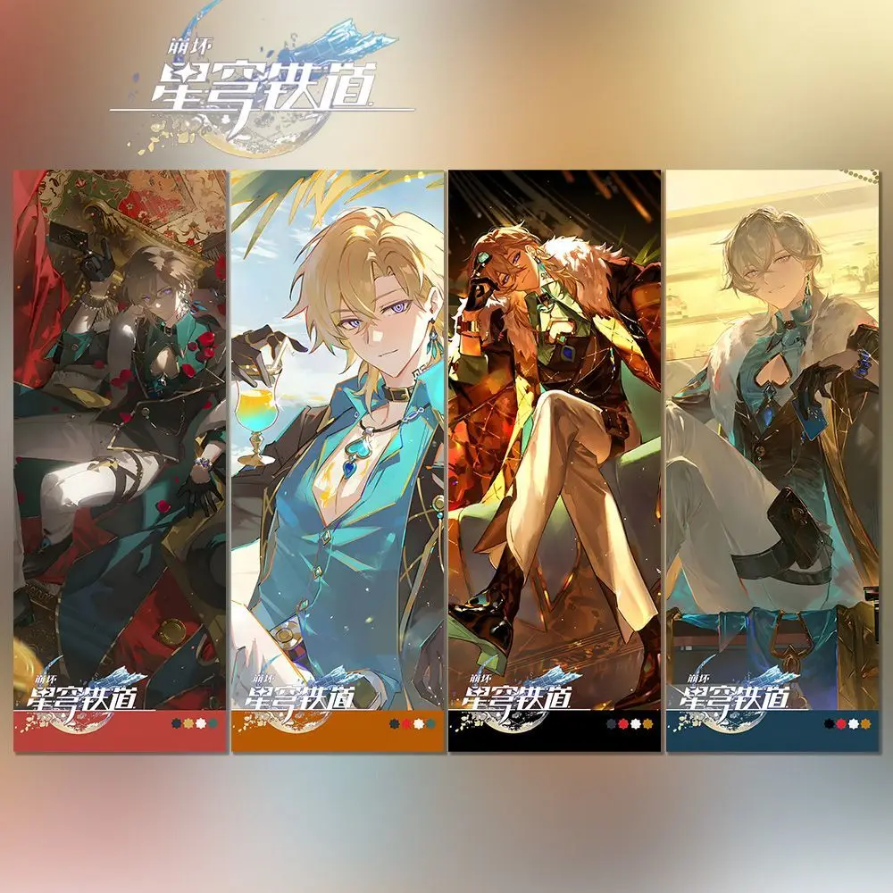 2025 New Anime Honkai: Star Rail  Aventurine Laser Ticket Photo Stubs Exquisite Bookmark Cards Collection Birthday Present