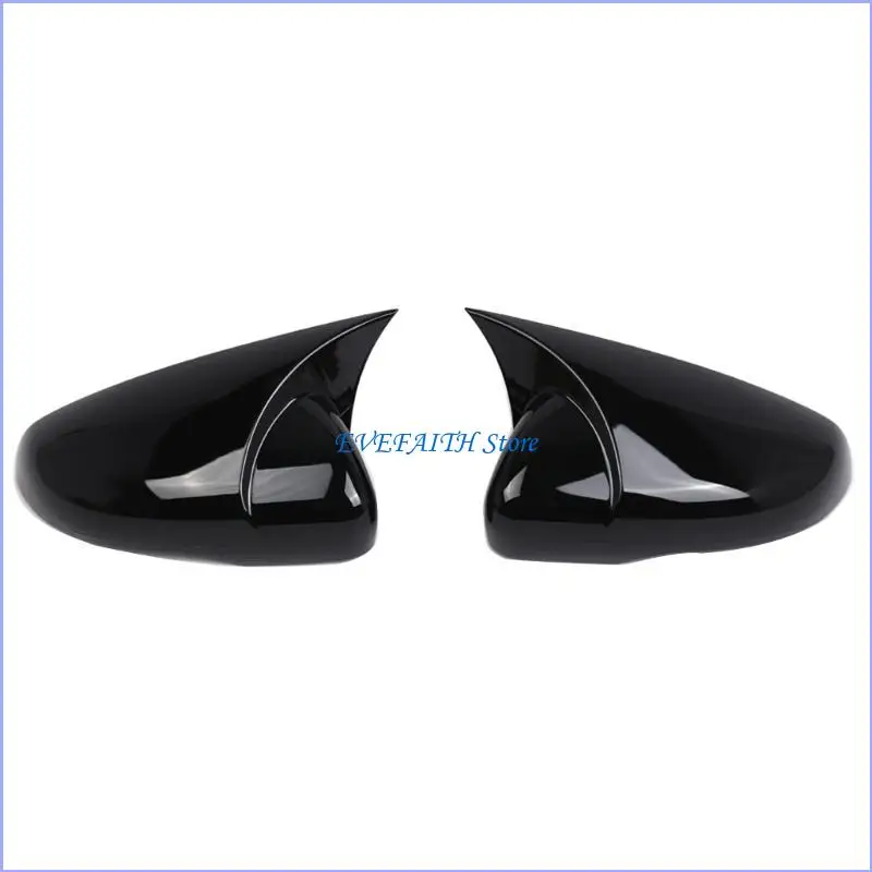 

124B 5K0857537 5K0857538 Door Wing Cover Caps Car Rearview Side Cover Wing Caps for Golf Mk6 Hatchback