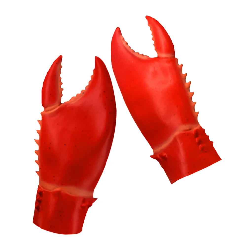 Lobster Balaclava Gloves Claw Crab Costume Giant Claws Tongs For Cosplay Outdoor Accessory Latex Compact