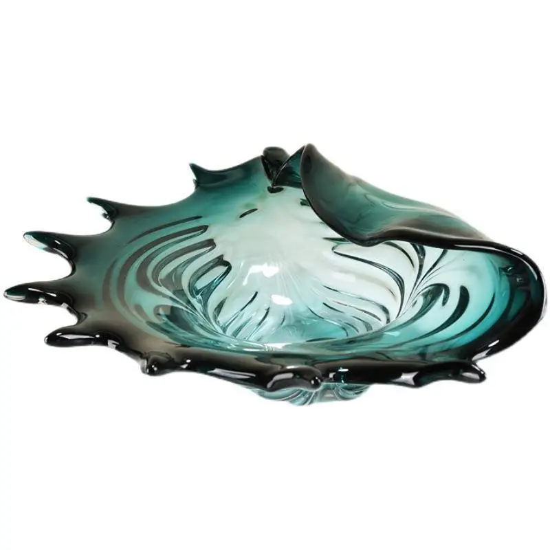 

CX light luxury glazed curled conch fruit plate ornament living room model room sales office desktop candy dried fruit s