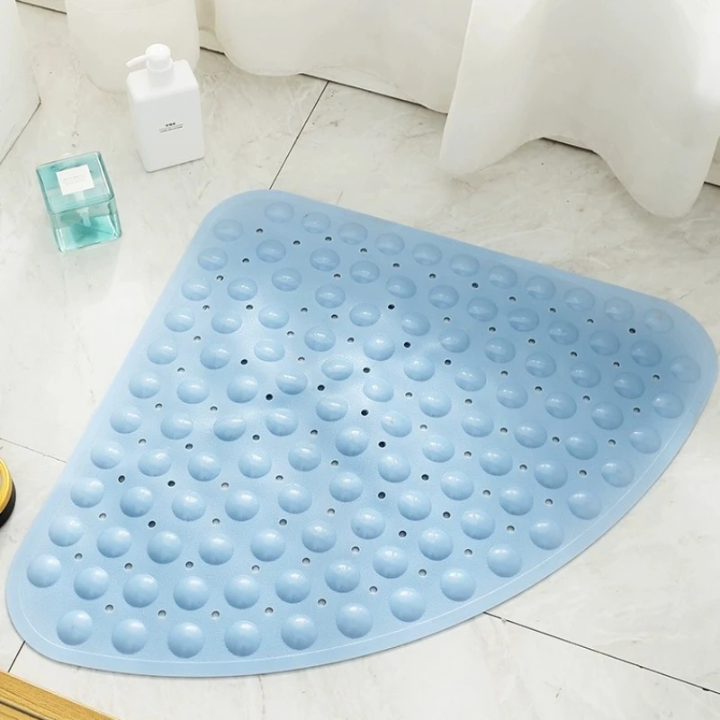 Fan Shaped Bathroom Anti Slip Mat, Bathroom Shower Room, Absorbent Floor Mat, Anti Fall Foot Mat, Toilet Floor Mat