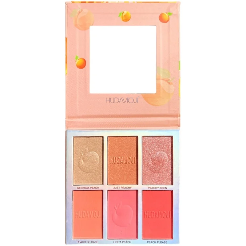 

~~Six-color whitening blush, high-gloss grooming integrated eyeshadow disc, stage makeup multi-color combination disc