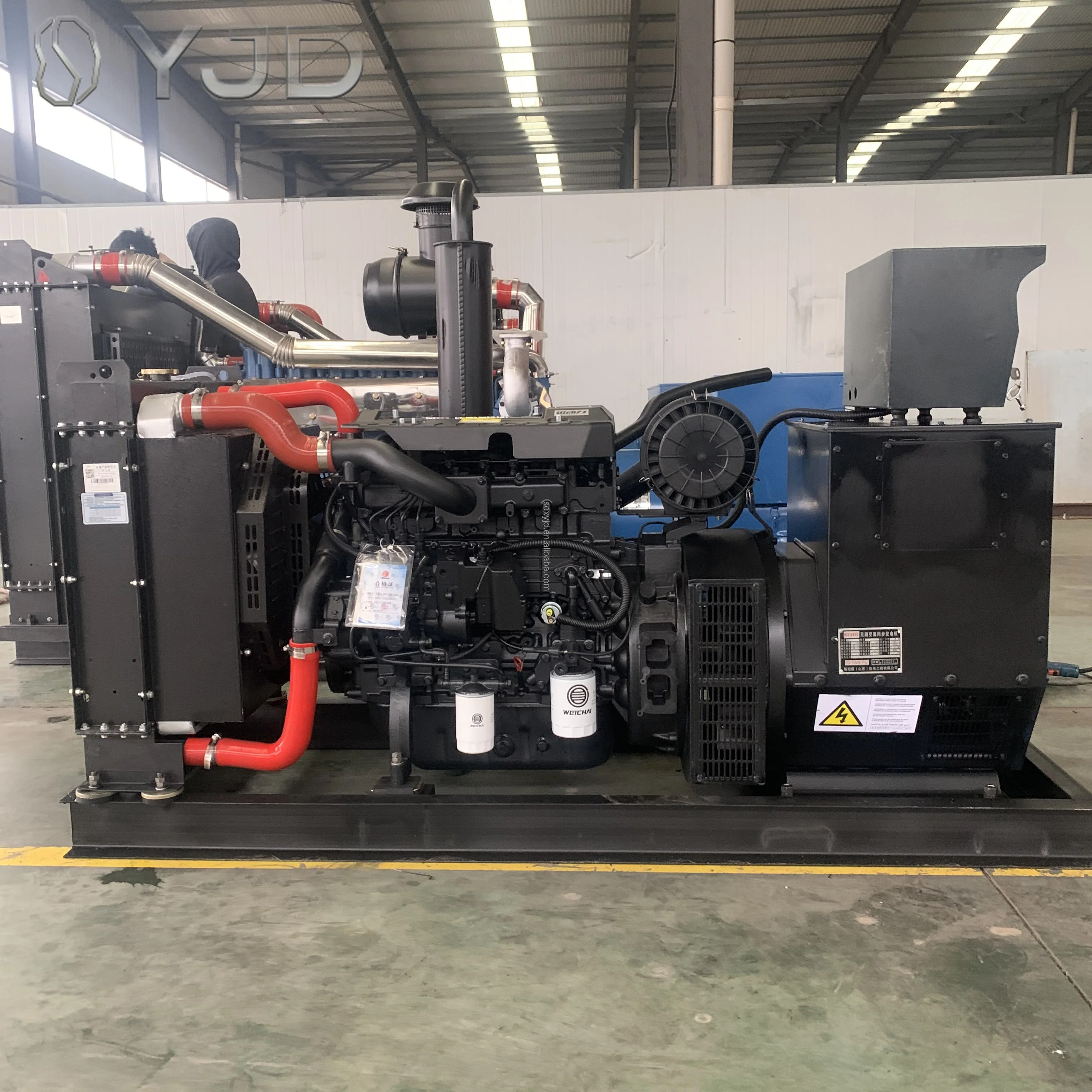 High Quality Diesel Engine Powered 50kw 60kw 80kw 100kw 150kw Open Type Diesel Gas Generator Set
